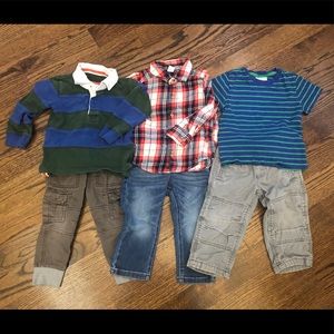 Lot of 2T Shirts & Pants Mini Boden, HA and more!